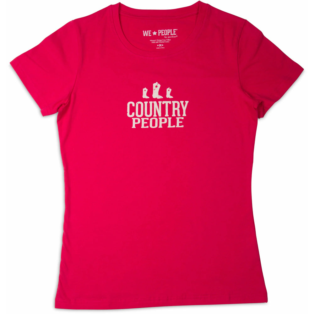 Country People T-Shirt - Pink