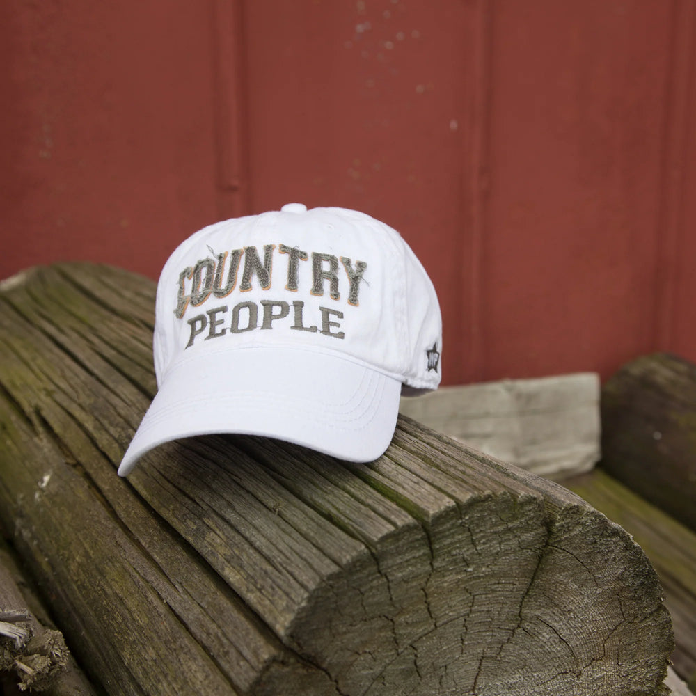 Country People Cap - White