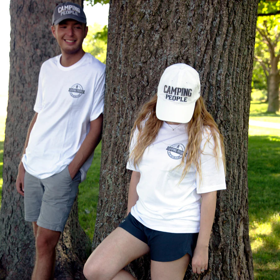 Camping People Cap - White