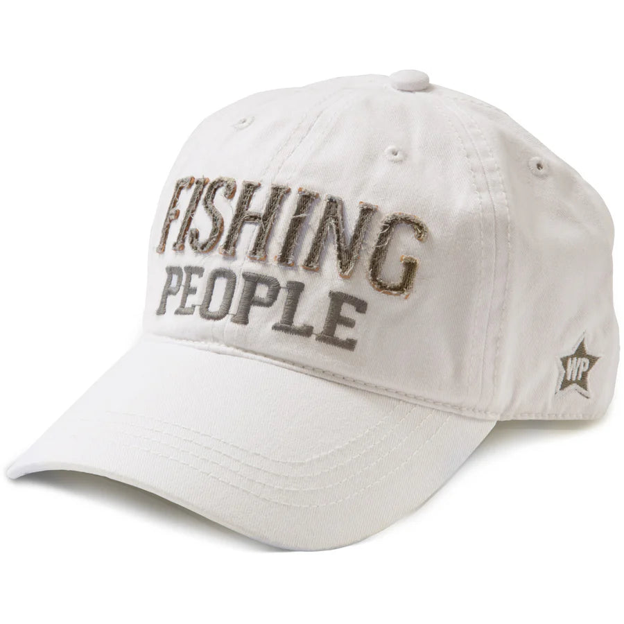 Fishing People Cap - White