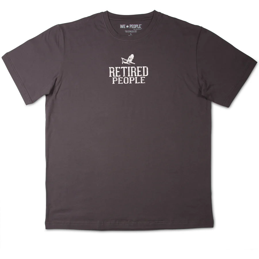 Retired People T-Shirt - Charcoal