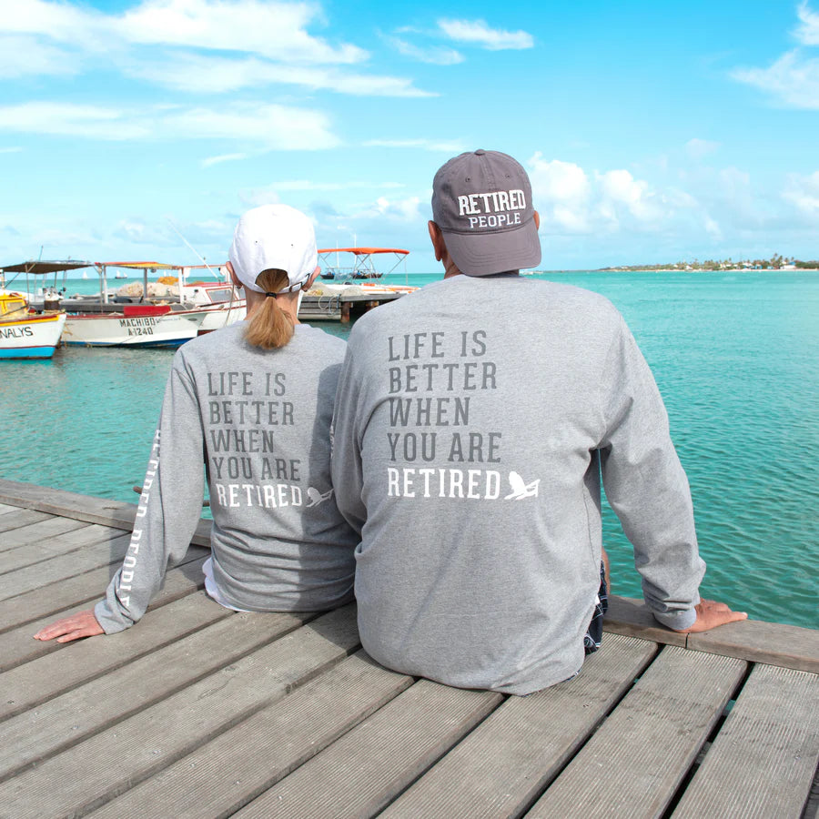 Retired People Cap - Grey