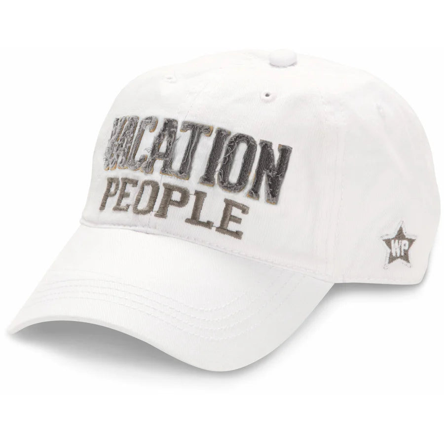 Vacation People Cap - White