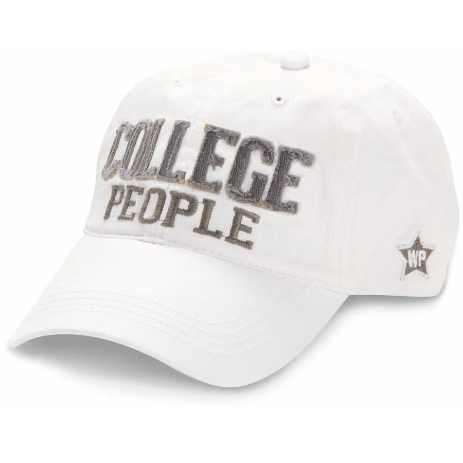 College People Cap - White