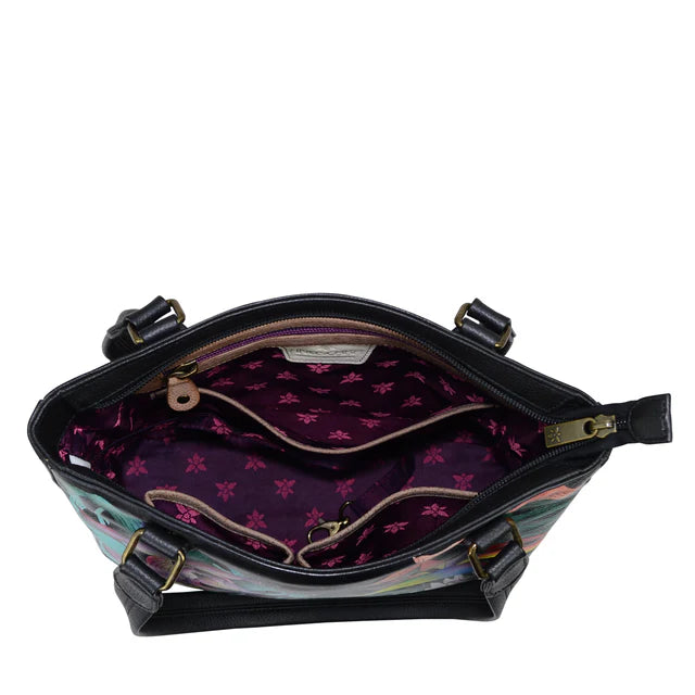 Anuschka Island Escape Black - Small Shopper