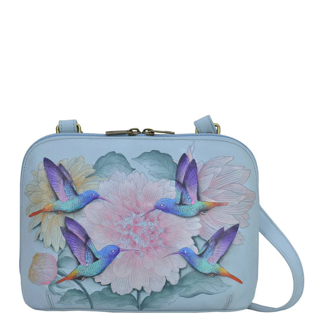 Anuschka Rainbow Birds - Zip Around Everyday Crossbody