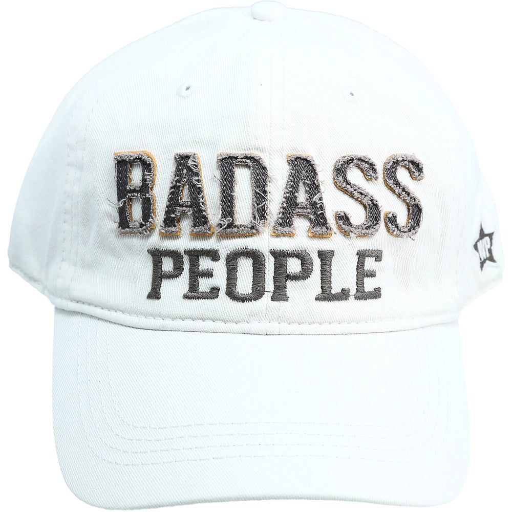 Badass People Cap - White