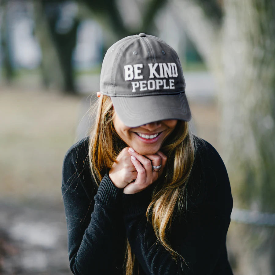Be Kind People Cap - Grey