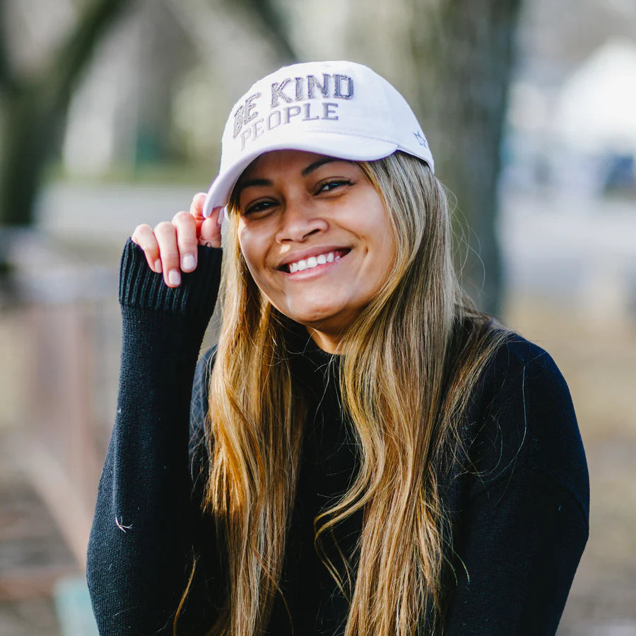 Be Kind People Cap - White