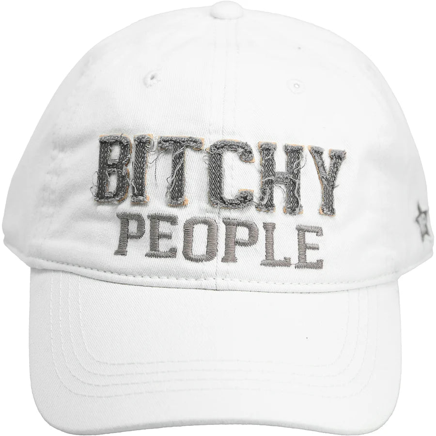 Bitchy People Cap - White