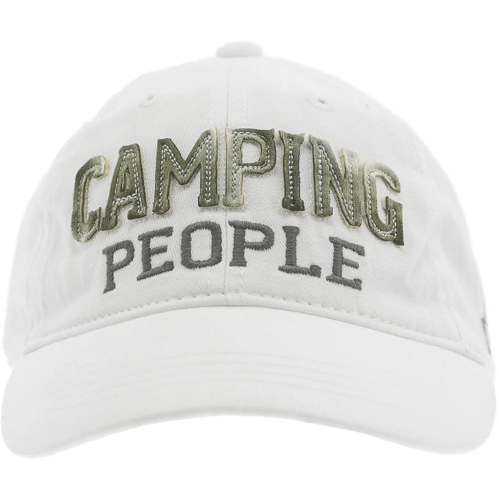 Camping People Cap - White/Green