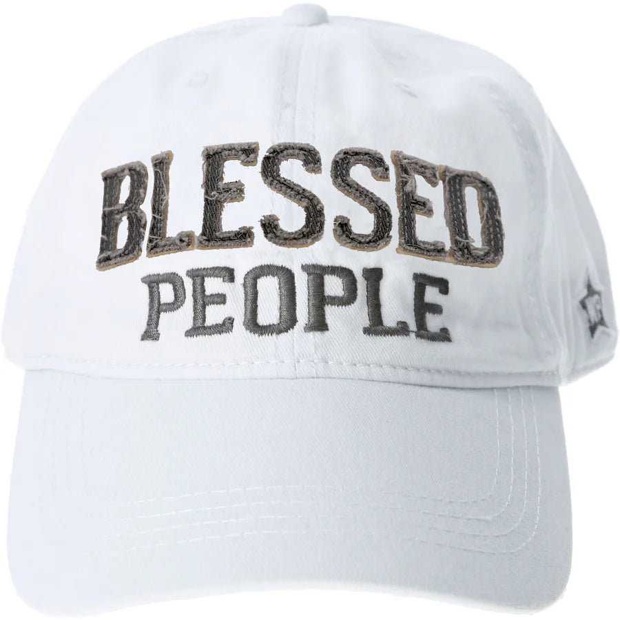 Blessed People Cap - White