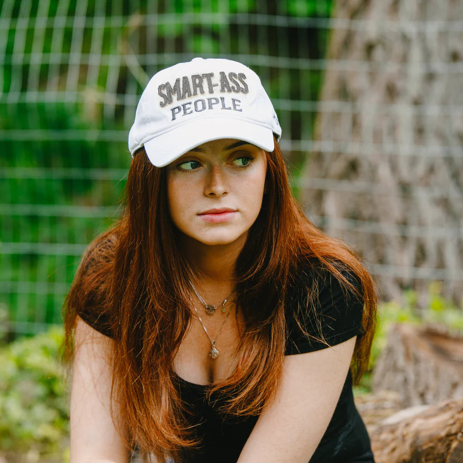 Smart-Ass People Cap - White