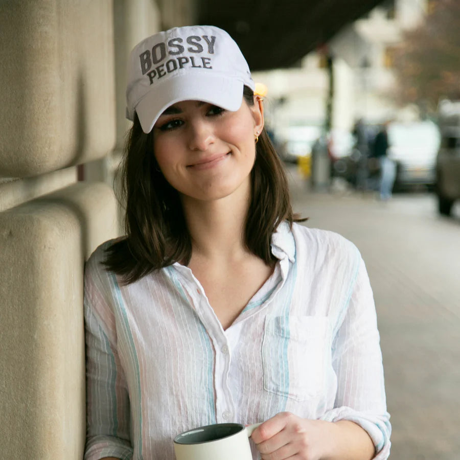 Bossy People Cap - White