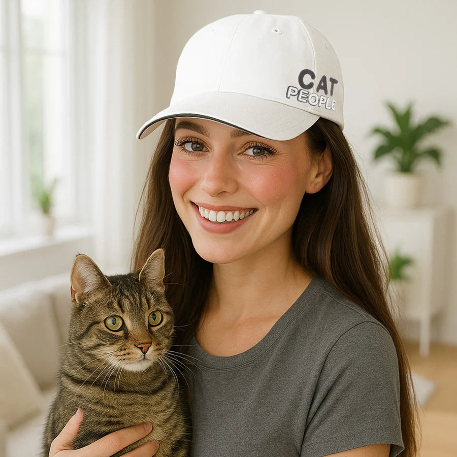 Cat People Cap - White/Grey