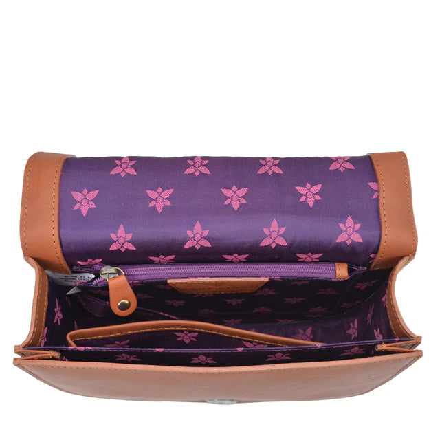 Anuschka Tooled Butterfly Multi - Flap Crossbody