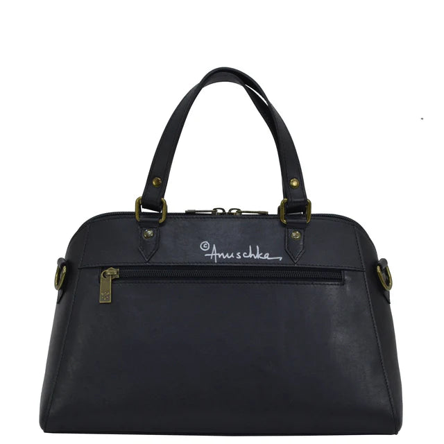 Anuschka Hummingbird Black - Wide Organizer Satchel