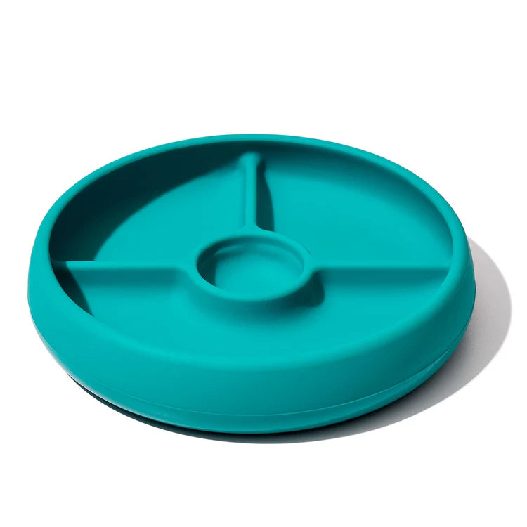 OXO Tot Silicone Divided Plate Turquoise