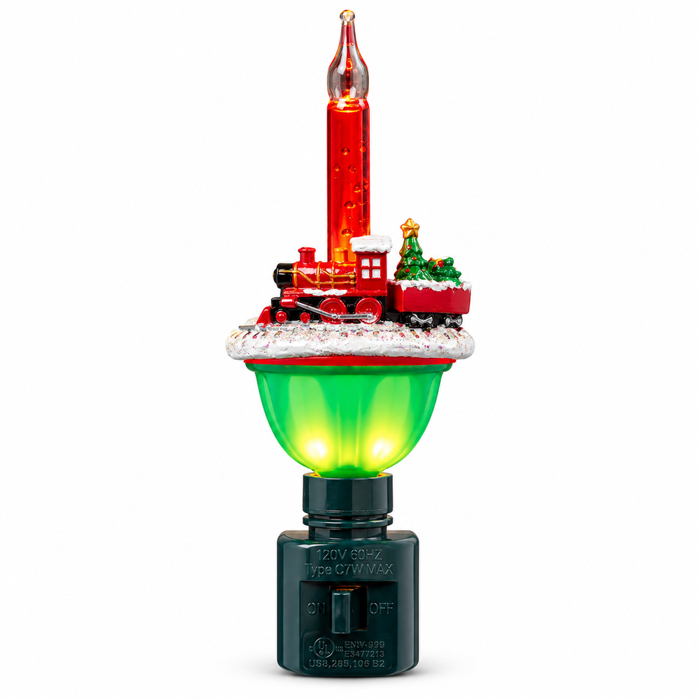 Nightlight - Vintage Christmas Train Bubble