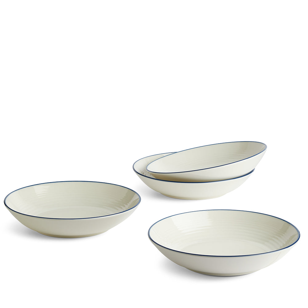 Gordon Ramsay Maze Denim Line Pasta Bowls Set of 4