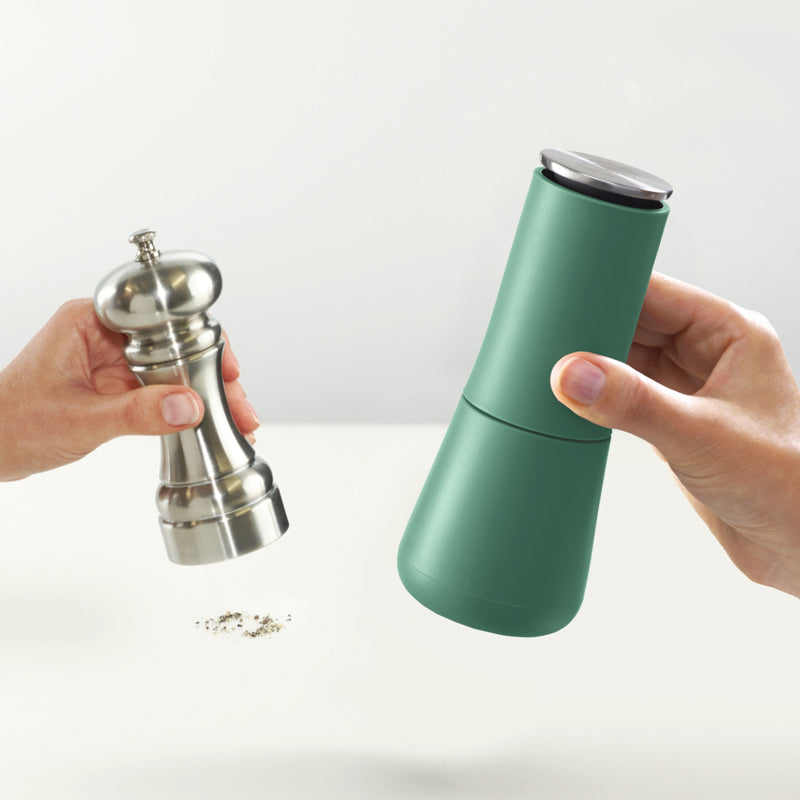 Joseph Joseph Milltop No-Spill Salt & Pepper Sage