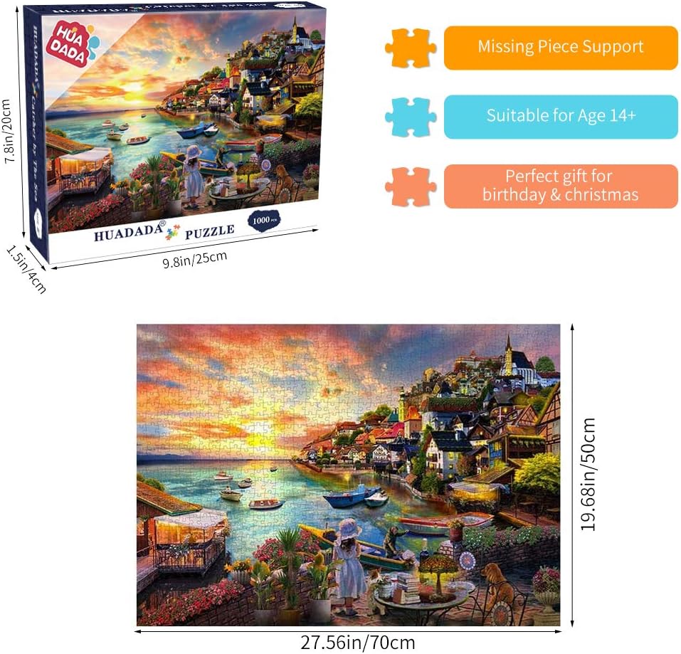 HUADADA 1000 Pieces Puzzle - Catcher by the Sea