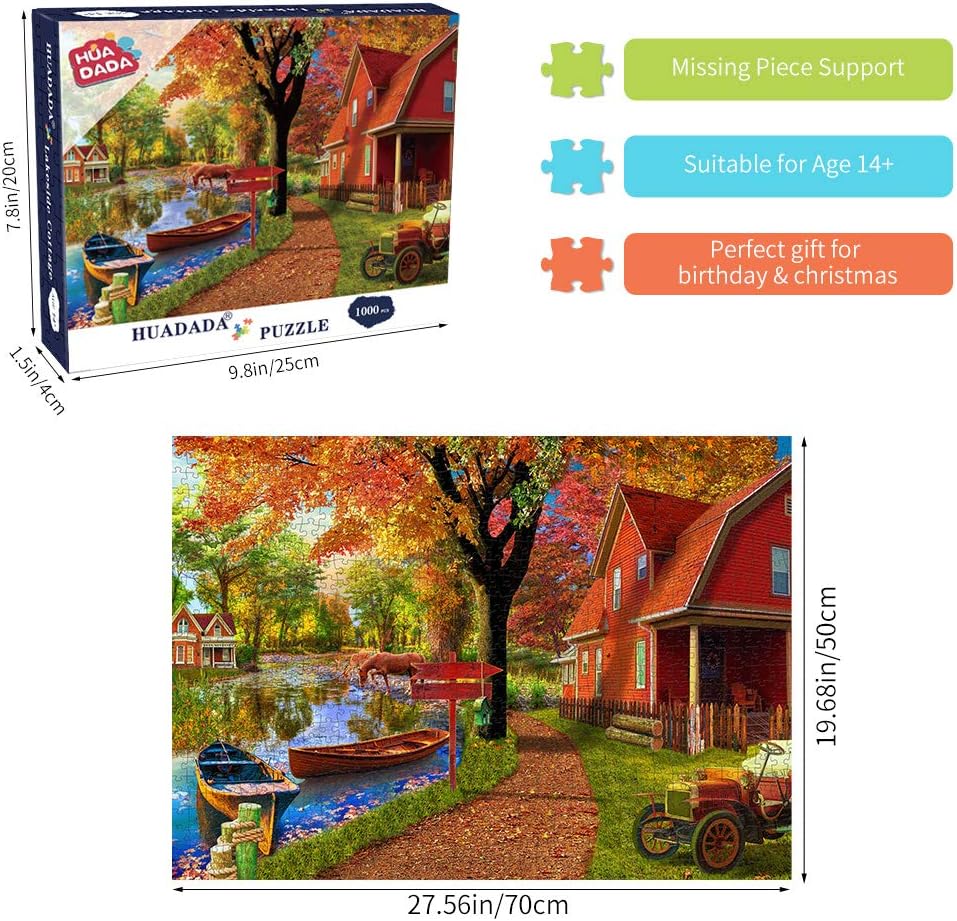 HUADADA 1000 Pieces Puzzle - Autumn Village