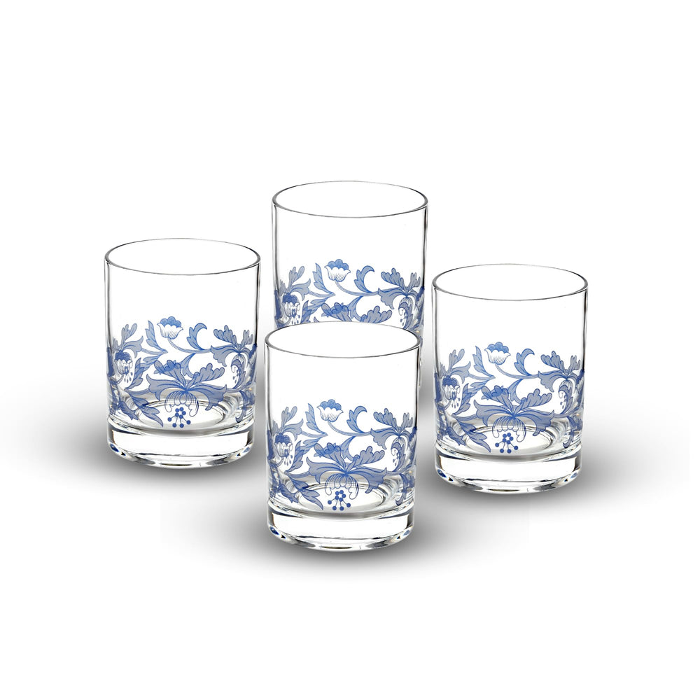 Spode Blue Italian DOF Glasses Set of 4