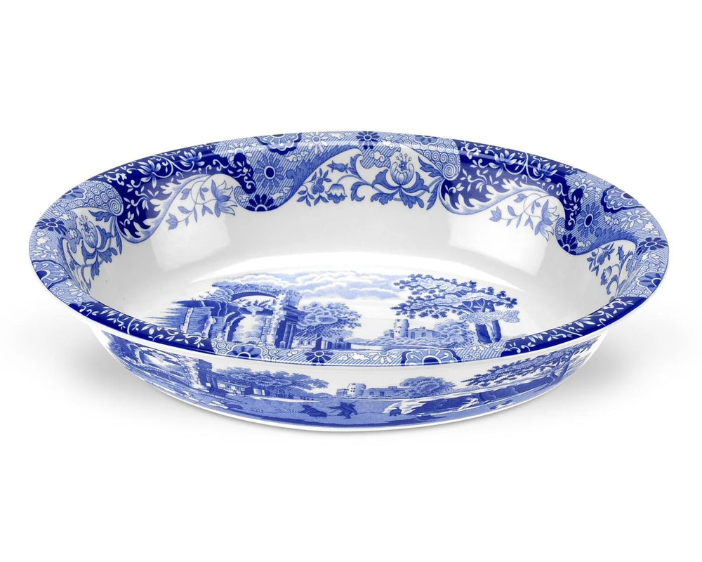 Spode Blue Italian Oval Rim Dish
