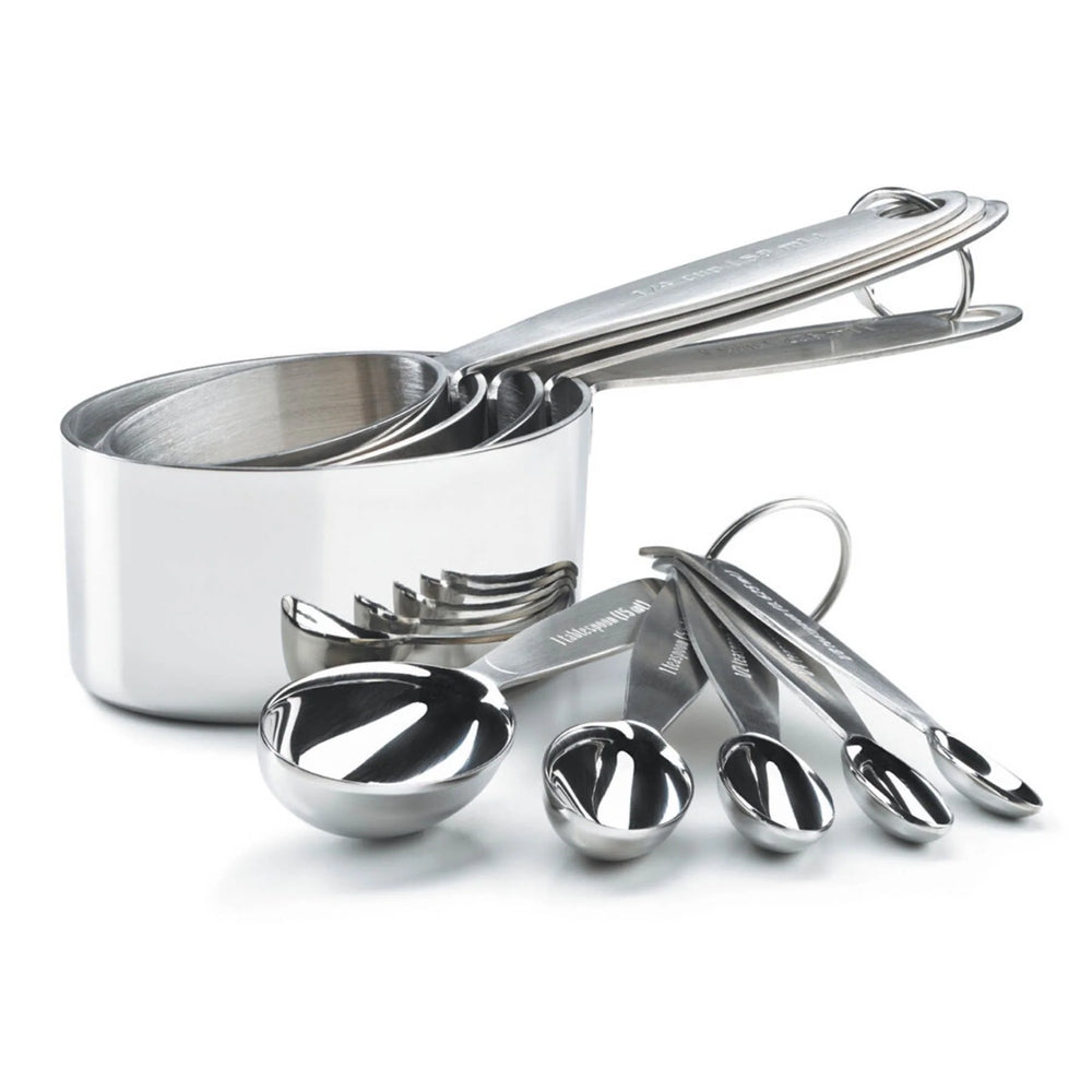 Cuisipro Stainless Steel Measuring Cups and Spoon Set