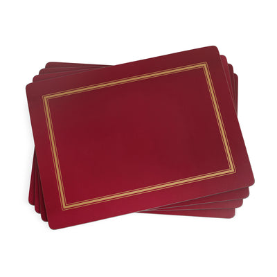 Classic Burgundy Placemats - Set of 4