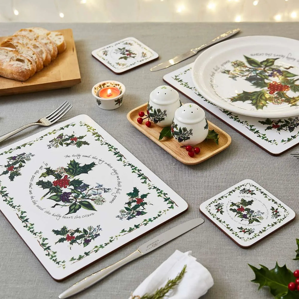 Pimpernel Holly & Ivy Coasters Set of 6