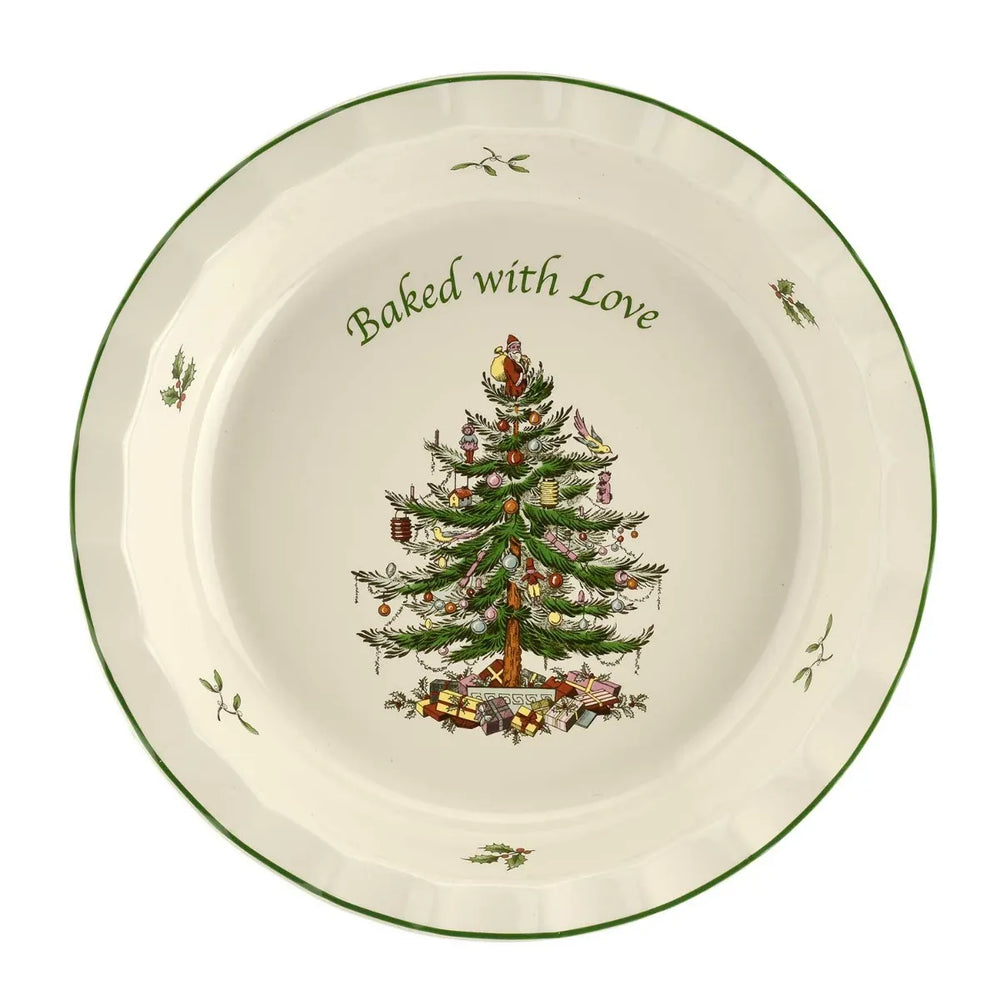 Spode Christmas Tree Pie Dish 10"