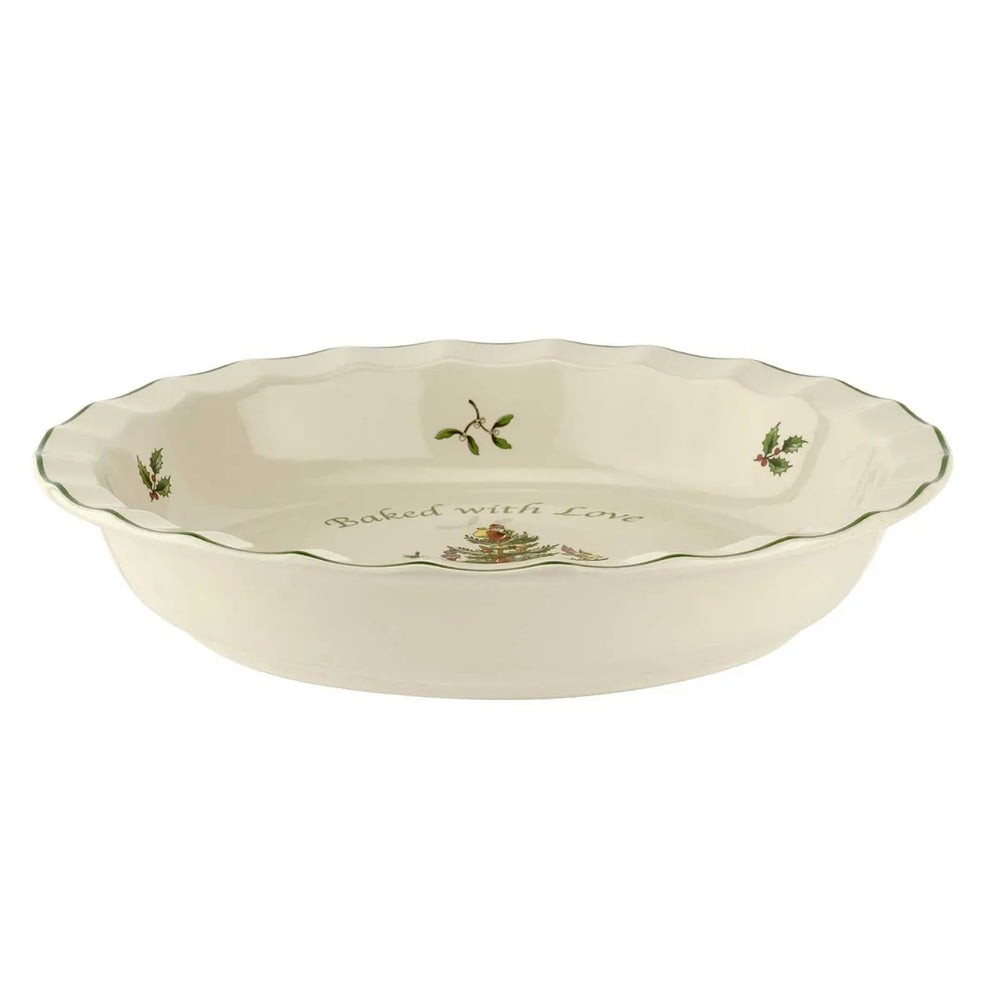 Spode Christmas Tree Pie Dish 10"