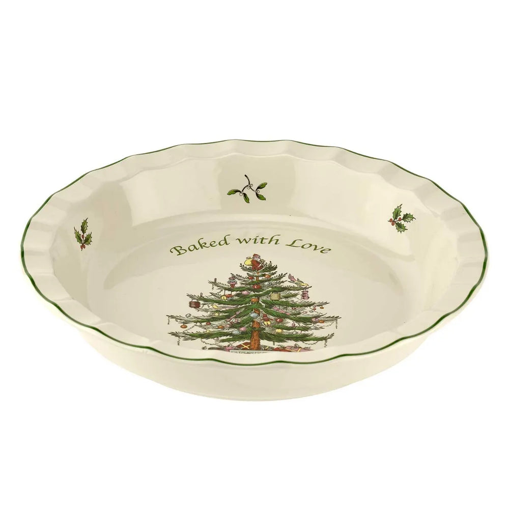 Spode Christmas Tree Pie Dish 10"