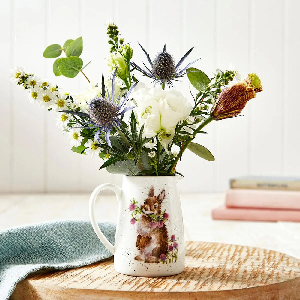Wrendale Posy Jug - Head Clover Heels (Rabbit)