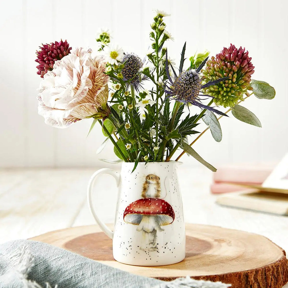 Wrendale Posy Jug - He’s a Fun-gi (Mouse)