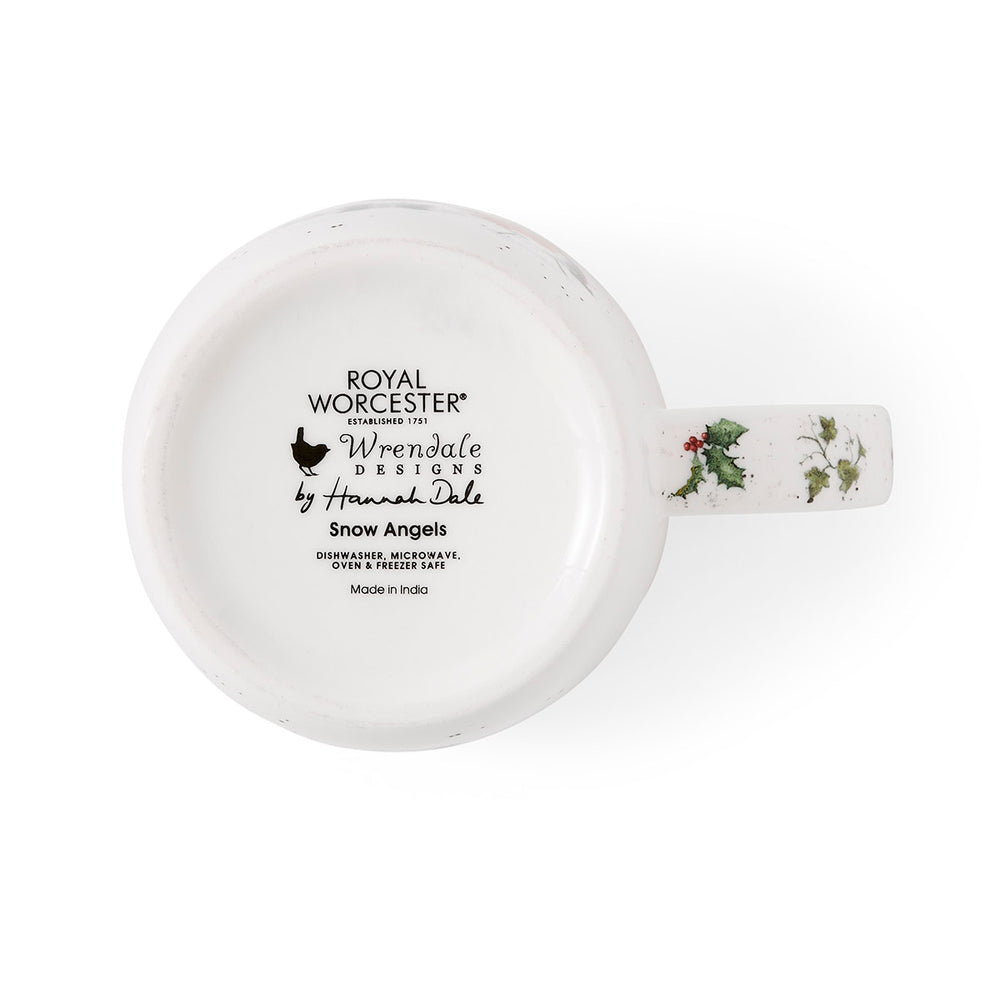 Wrendale 11 oz Mug - Snow Angels (Rabbit & Robin)