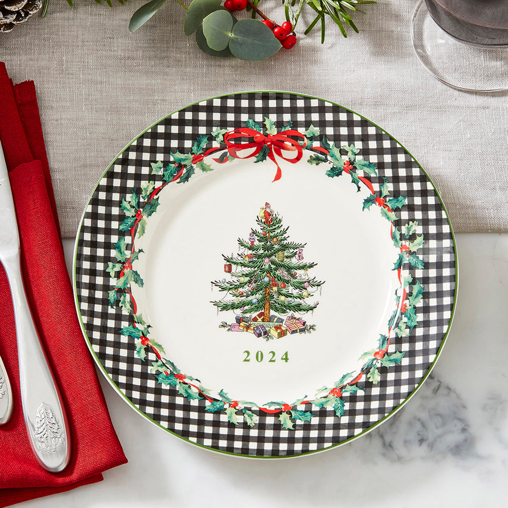 Spode Christmas Tree 2024 Collector Plate 8"