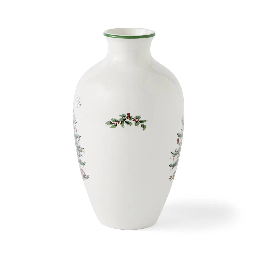Spode Christmas Tree Posy Vase 10"