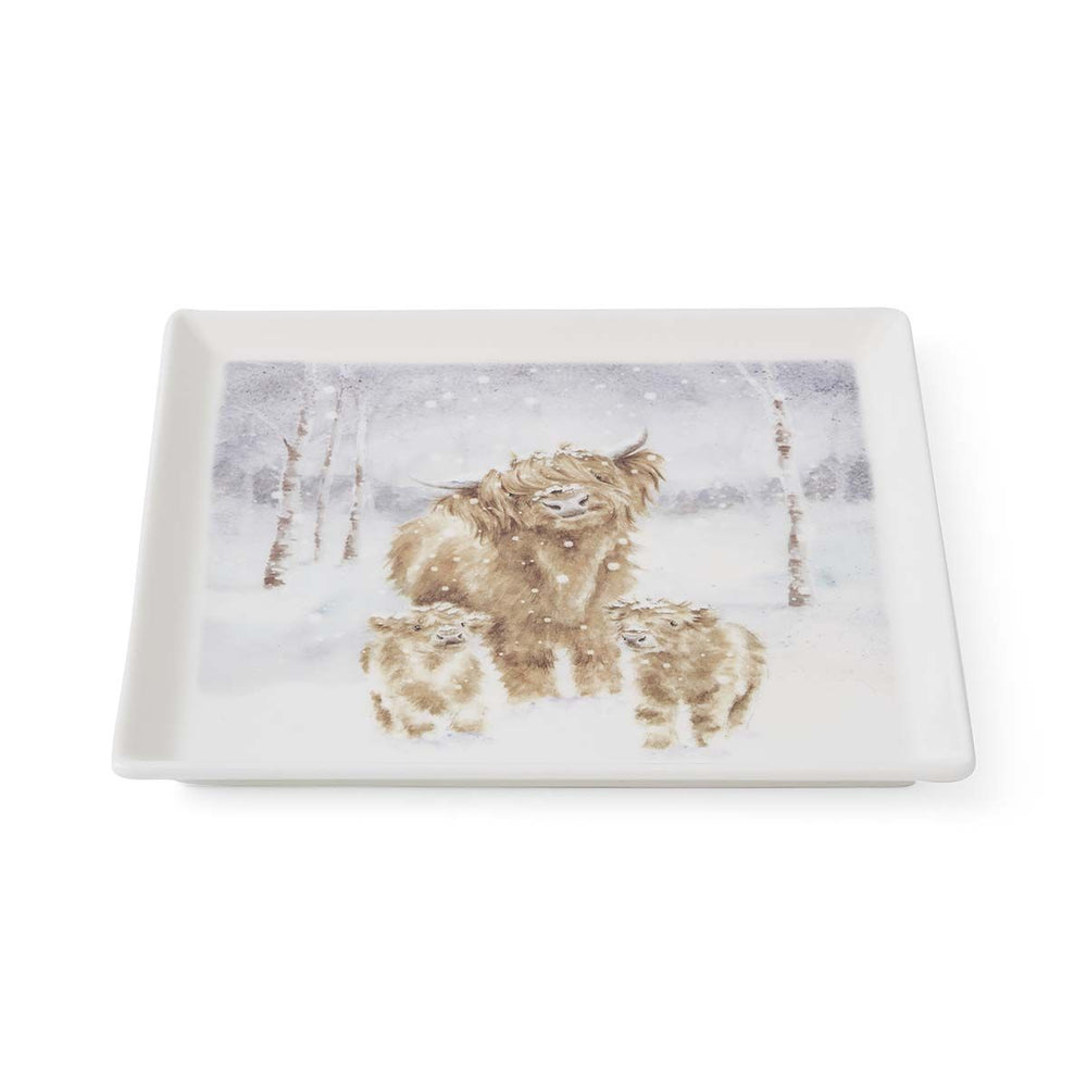 Wrendale 'A Highland Christmas' Square Plate