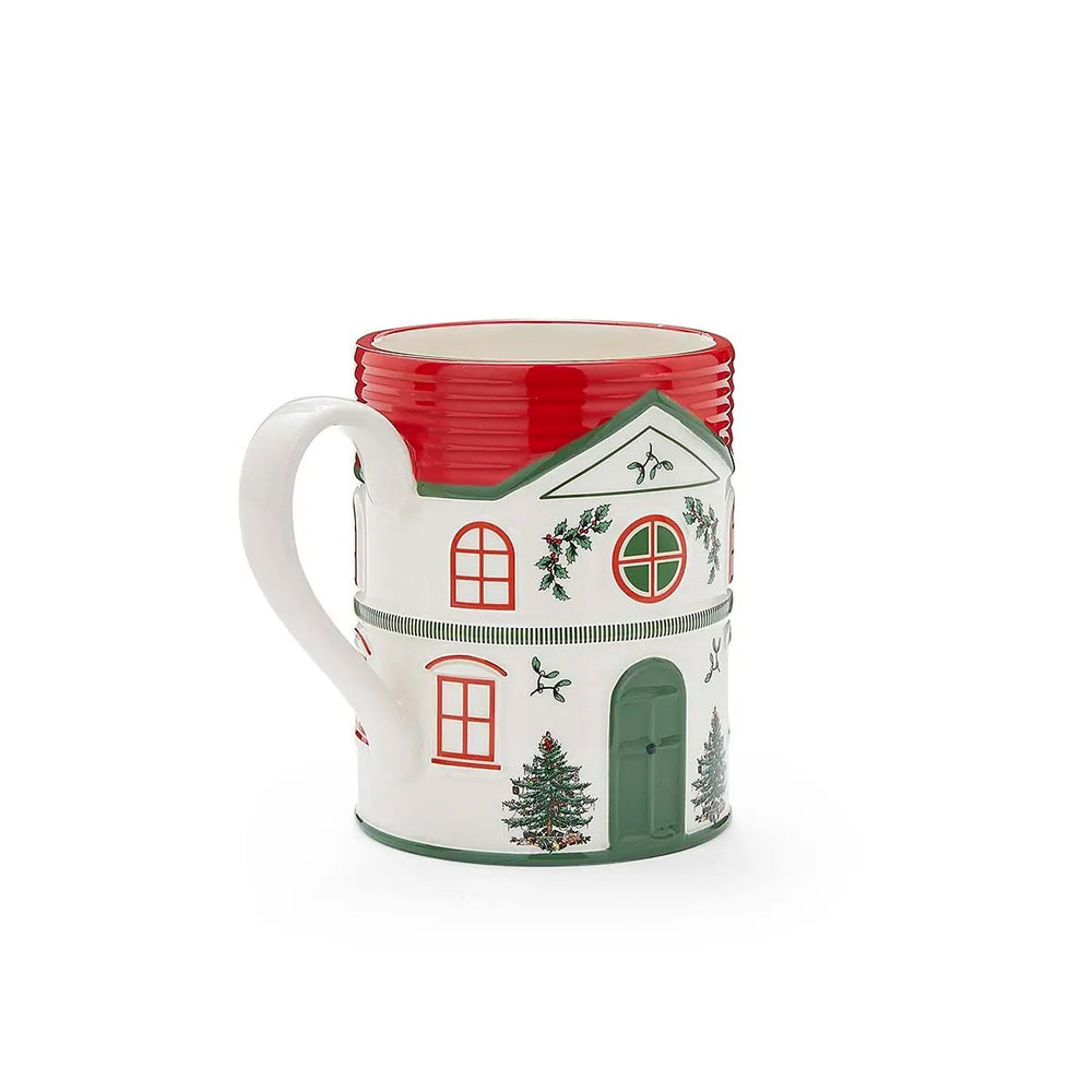 Spode Christmas Tree Mug Red 11oz