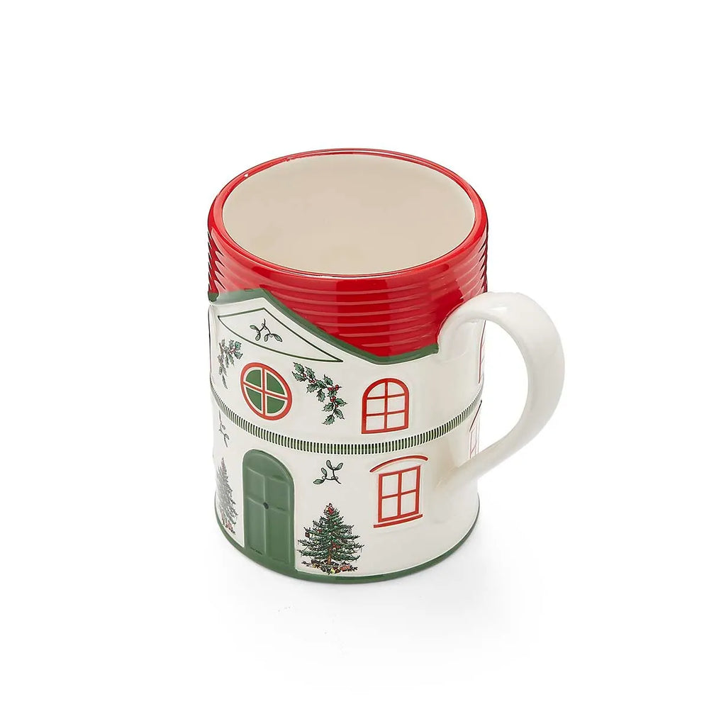 Spode Christmas Tree Mug Red 11oz
