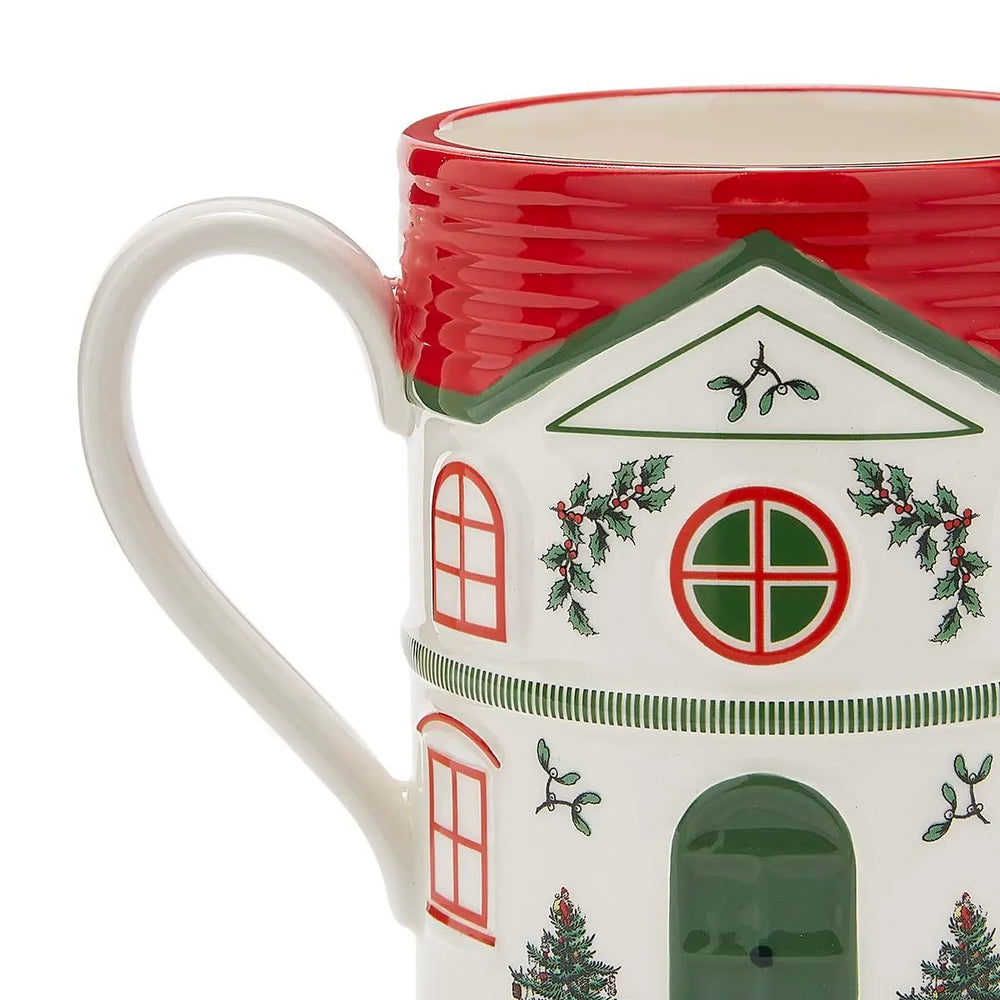 Spode Christmas Tree Mug Red 11oz