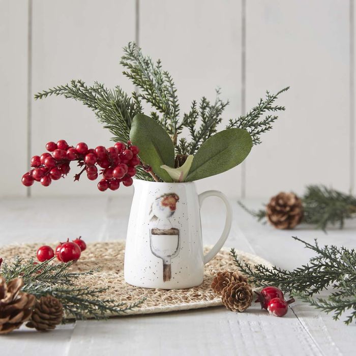 Wrendale Posy Jug - A Little Red (Robin)
