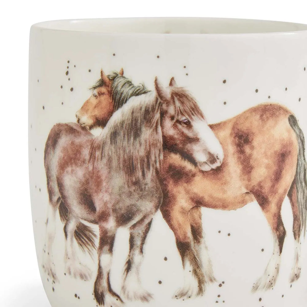 Wrendale 11 oz Mug - Side by Side (Horses)