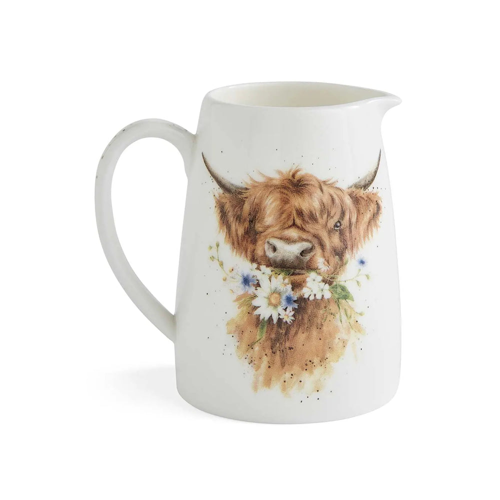 Wrendale Posy Jug - Daisy Coo (Highland Cow)