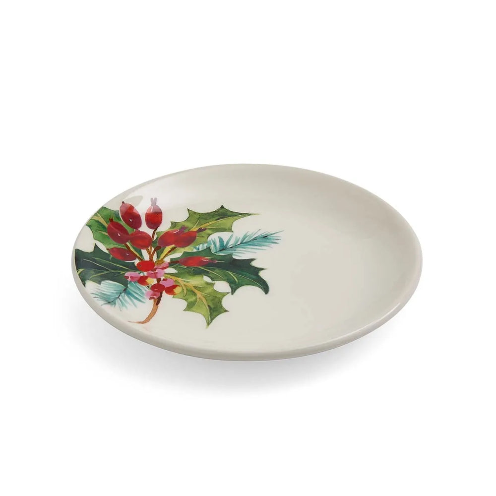 Portmeirion Botanic Garden Christmas Holly Side Plate St/2