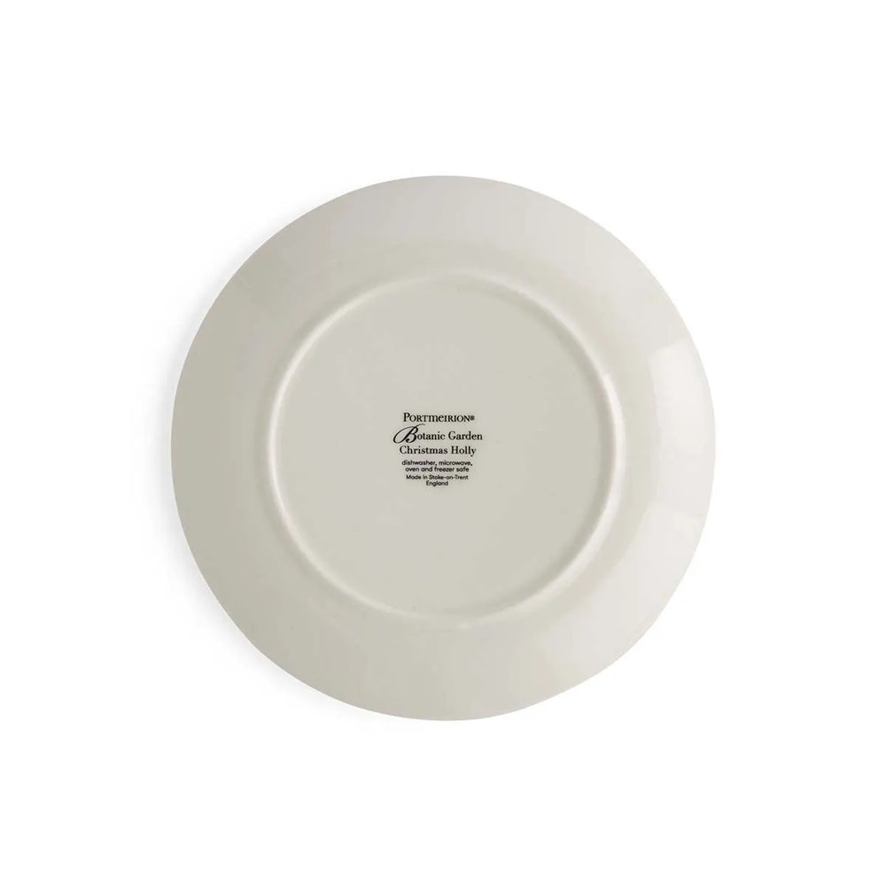 Portmeirion Botanic Garden Christmas Holly Side Plate St/2