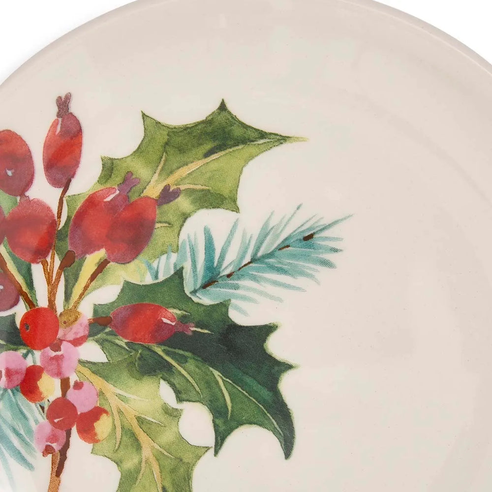 Portmeirion Botanic Garden Christmas Holly Side Plate St/2